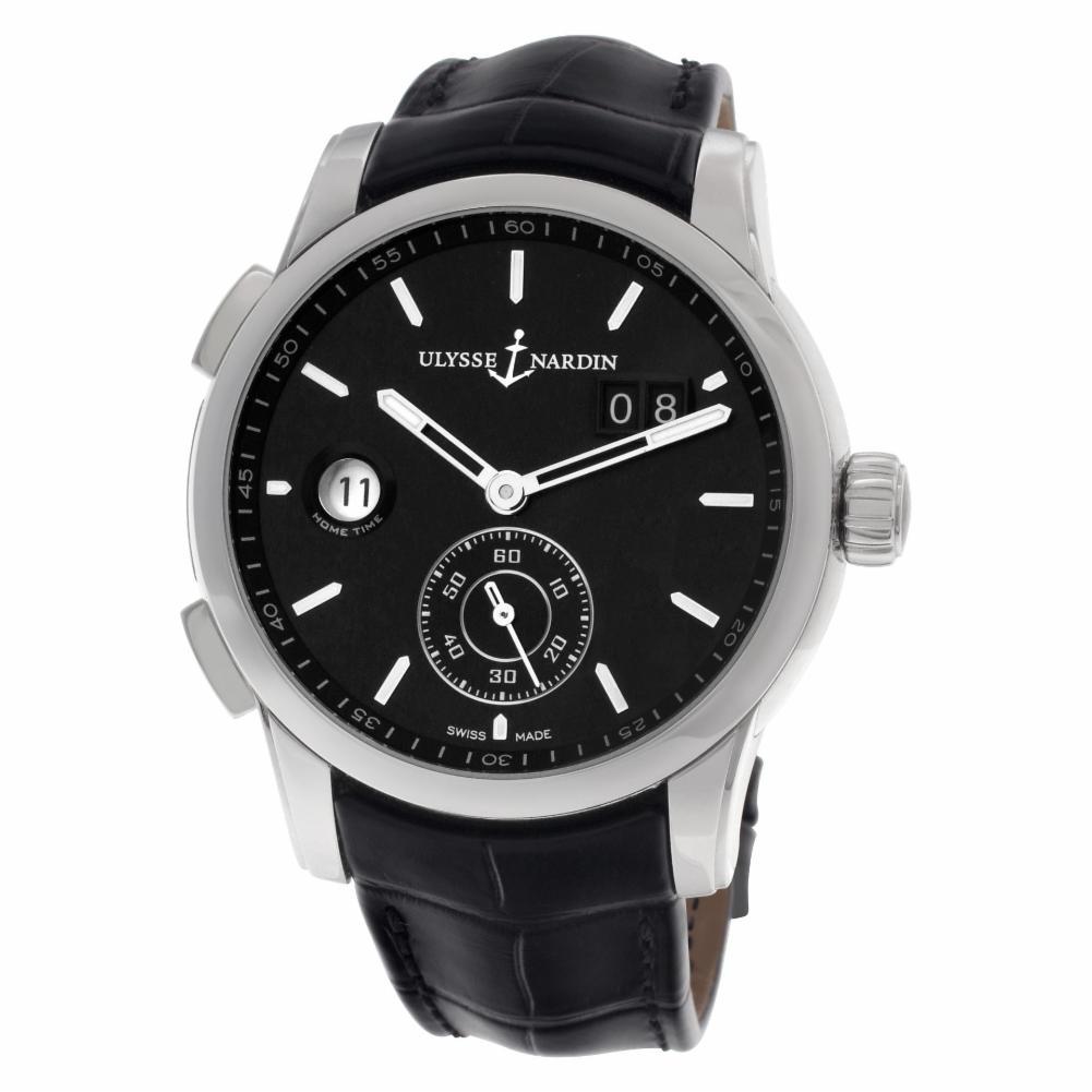 Contemporary Ulysse Nardin Dual Time 3343126-91, Black Dial, Certified &