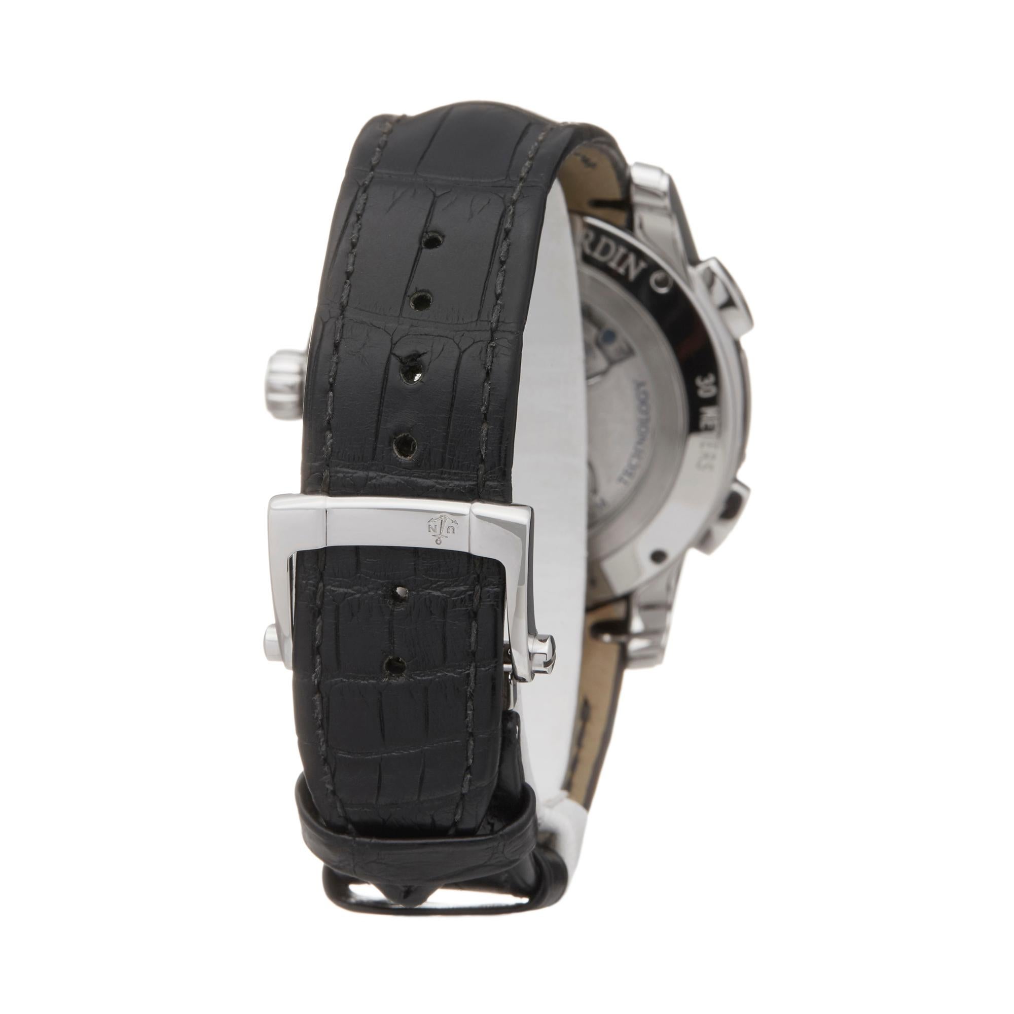 Men's Ulysse Nardin Dual Time Stainless Steel 3343-126 Wristwatch