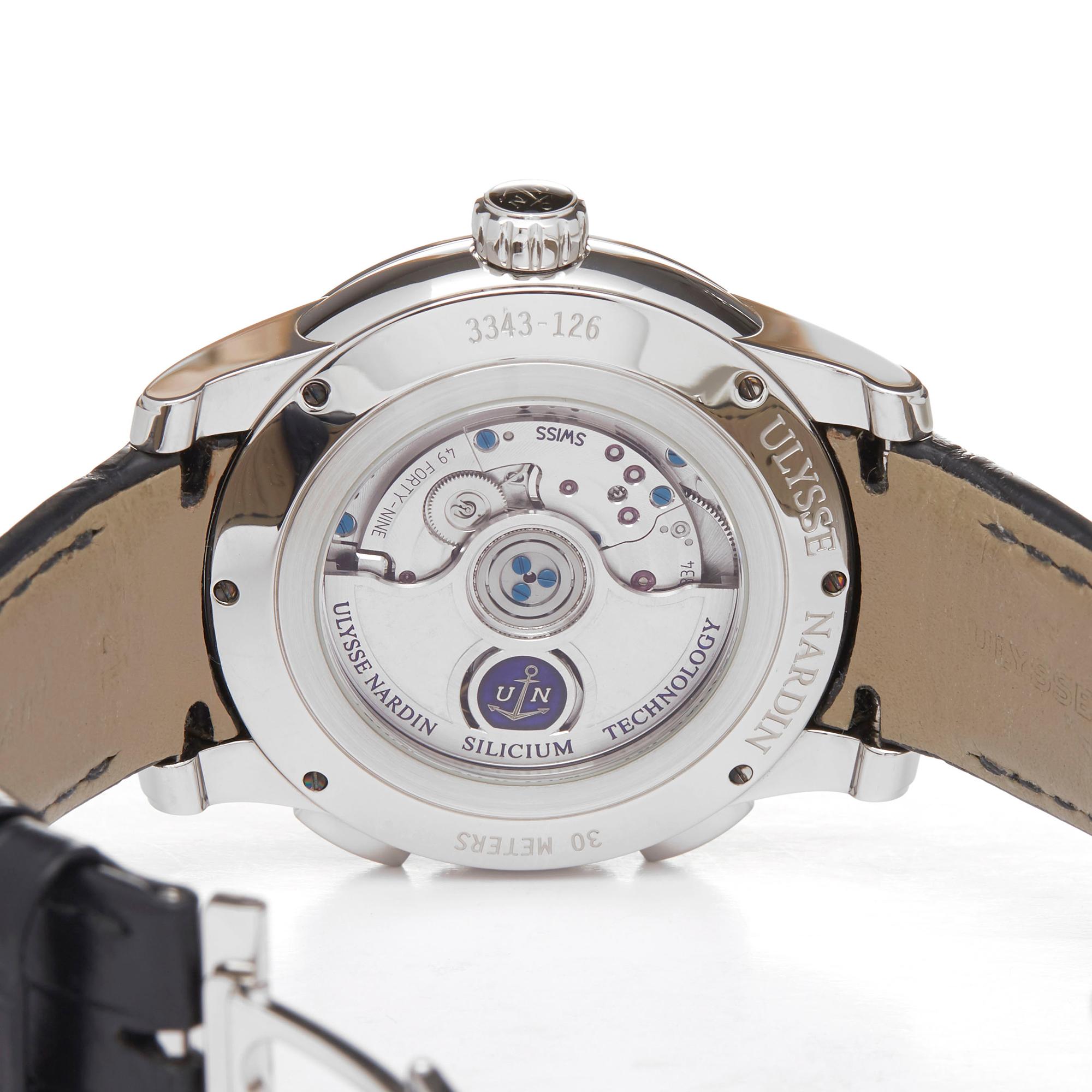 Ulysse Nardin Dual Time Stainless Steel 3343-126 Wristwatch 2