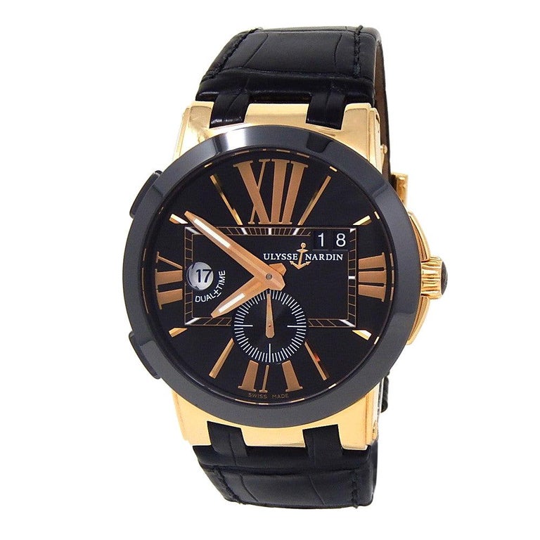 Ulysse Nardin Executive Dual Time 246-00-3/42, Black Dial For Sale at ...