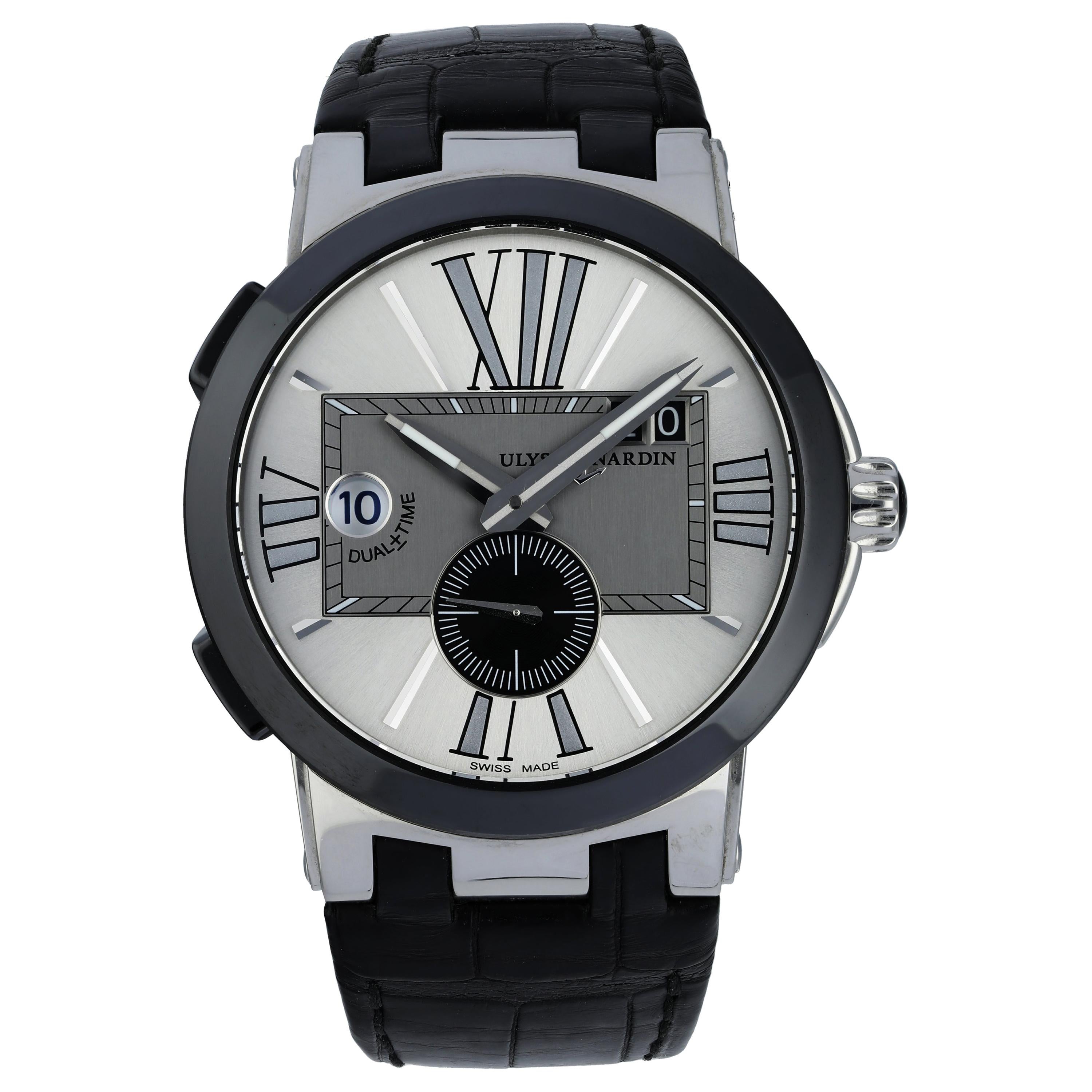 Ulysse Nardin Executive Dual Time 8213 Men's Watch For Sale