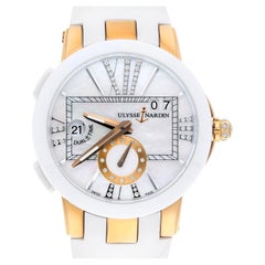 Ulysse Nardin Executive Dual Time Lady Rose Gold & Diamonds Ladies Watch 40mm