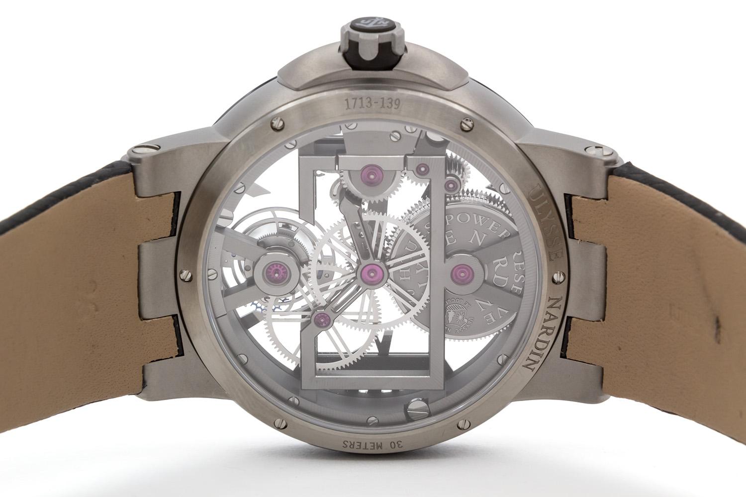 Ulysse Nardin Executive Skeleton Tourbillon Titanium Watch 1713-139 1