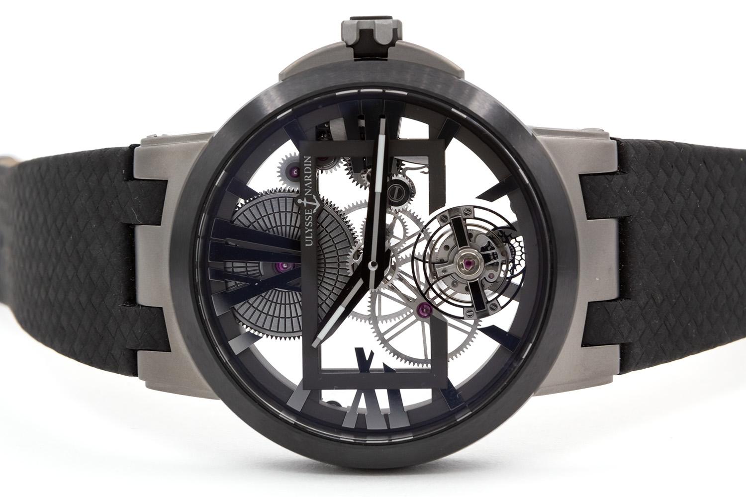 Ulysse Nardin Executive Skeleton Tourbillon Titanium Watch 1713-139 2