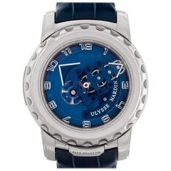 Ulysse Nardin Freak 020-81 18 Karat White Gold Blue Phantom Manual Watch