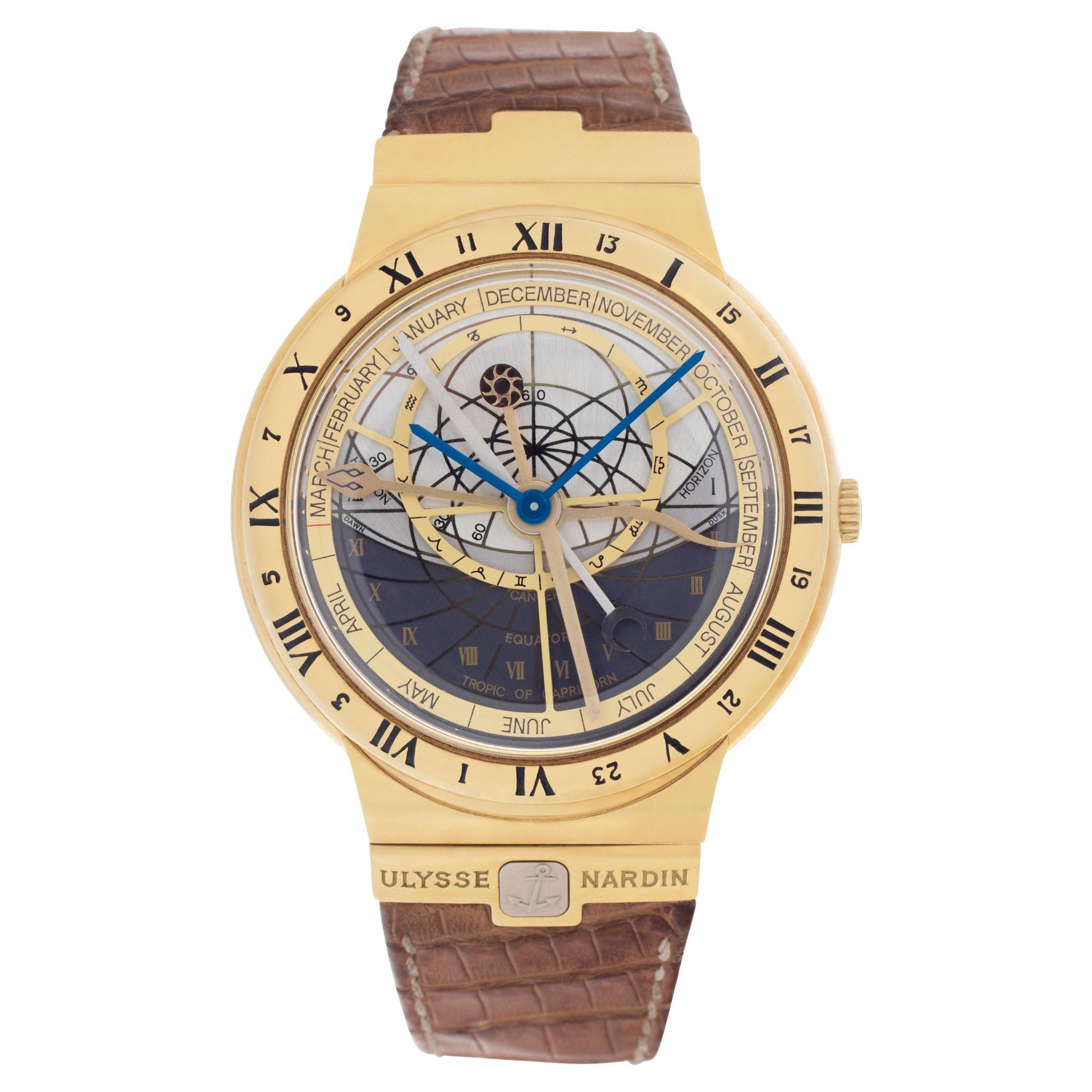 Ulysse Nardin Galaxy 901-22 Automatic Watch 18k Gold Dial
