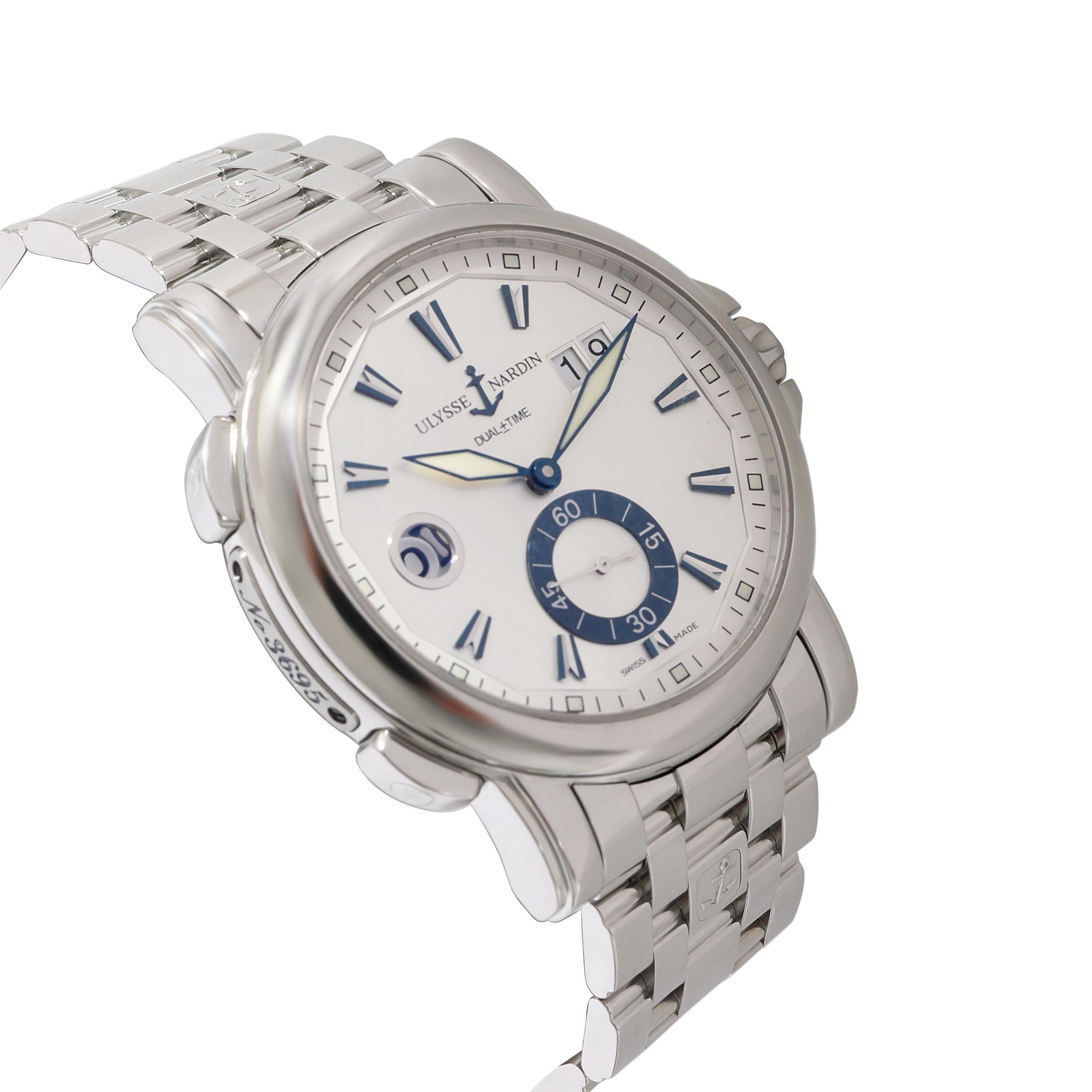 Ulysse Nardin GMT Big Date 243-55 Herrenuhr aus Edelstahl 1