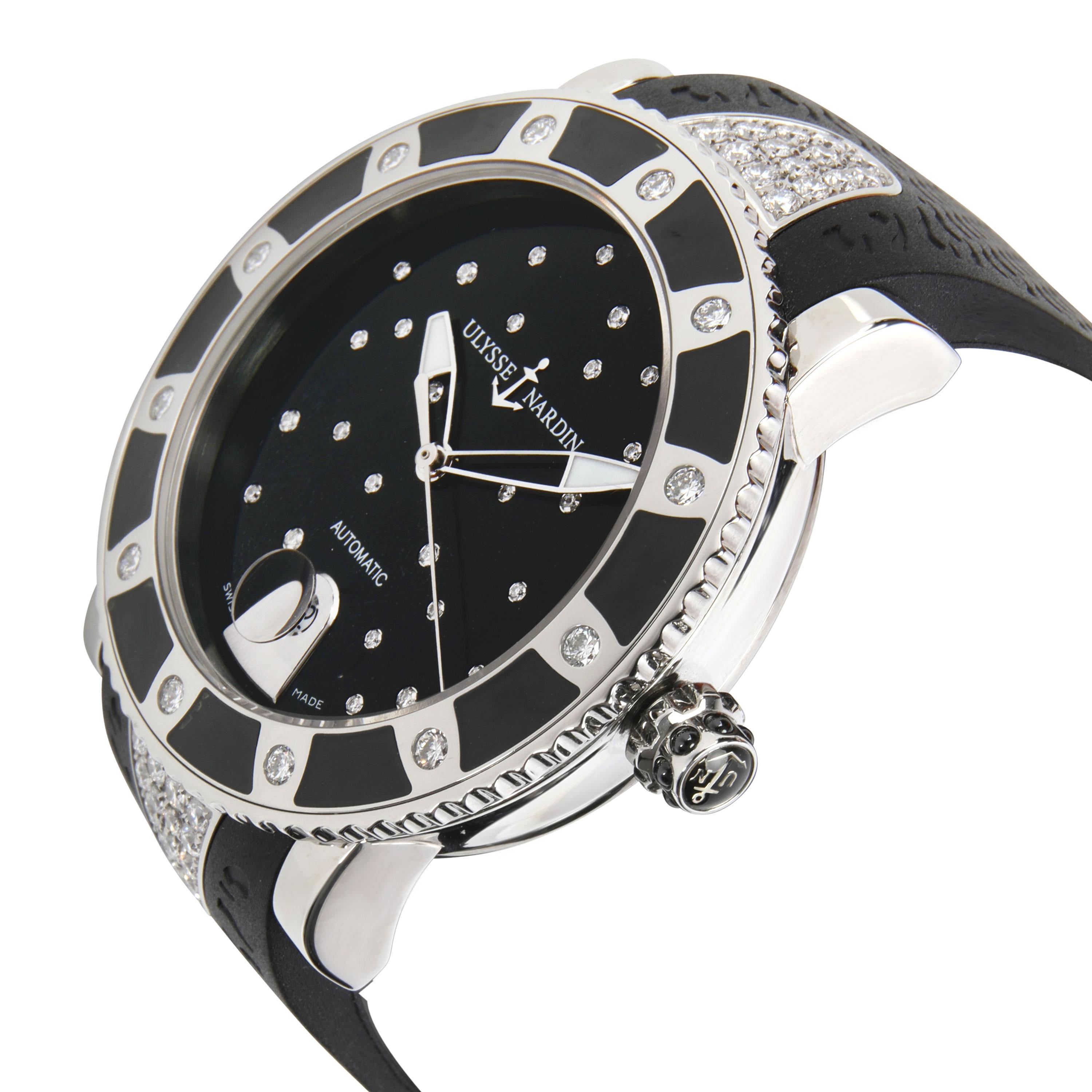Ulysse Nardin Lady Diver 8103-101E Women's Watch in Stainless Steel In Excellent Condition In New York, NY