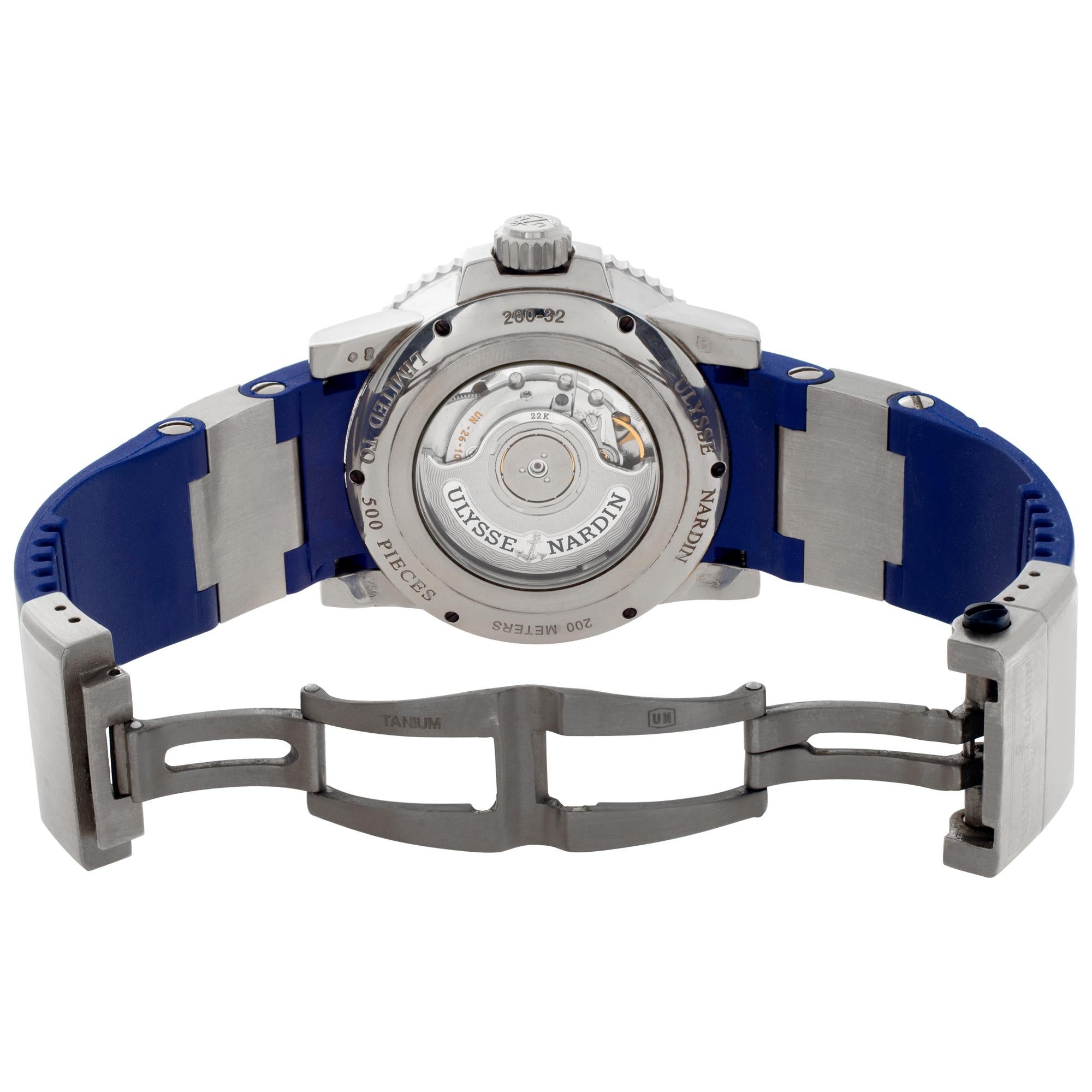 Men's Ulysse Nardin Marine 260-32-3a in White Gold with a Blue dial Automatic watch