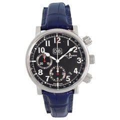 Montre-bracelet automatique Ulysse Nardin Marine Annual Chrongraphe en acier Réf. 513-22/62