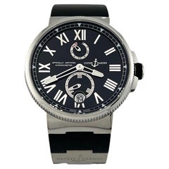 Ulysse Nardin Chronomètre de marine 1183-122 45mm Cadran noir Acier Boîte Papiers Ulysse Nardin Chronomètre de marine 1183-122 45mm Cadran noir Acier Boîte Papiers