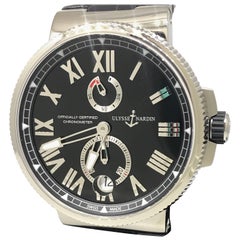 Ulysse Nardin Marine Chronometer Automatic Men's Watch 1183-122-42 Brand New