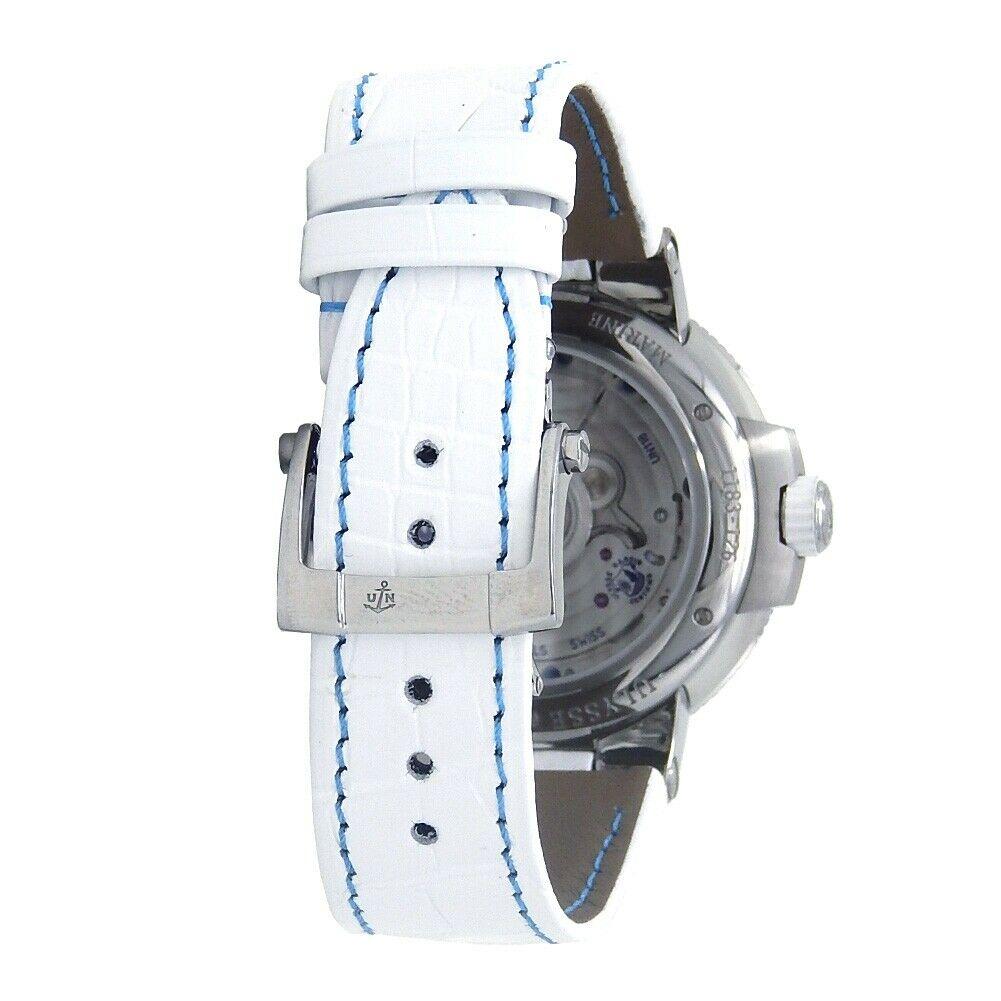 Ulysse Nardin Marine Chronometer Manufacture Automatic Ladies Watch1183-126B/430 In New Condition For Sale In New York, NY