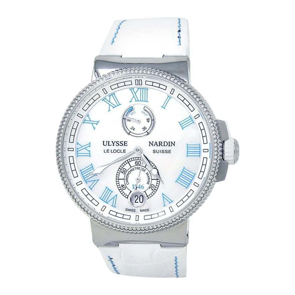 Ulysse Nardin Marine Chronometer Manufacture Automatic Ladies Watch1183-126B/430 For Sale