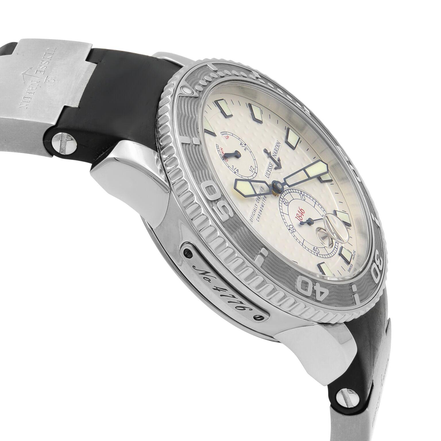 Modern Ulysse Nardin Marine Chronometer Stainless Steel Automatic Men's Watch 263-33