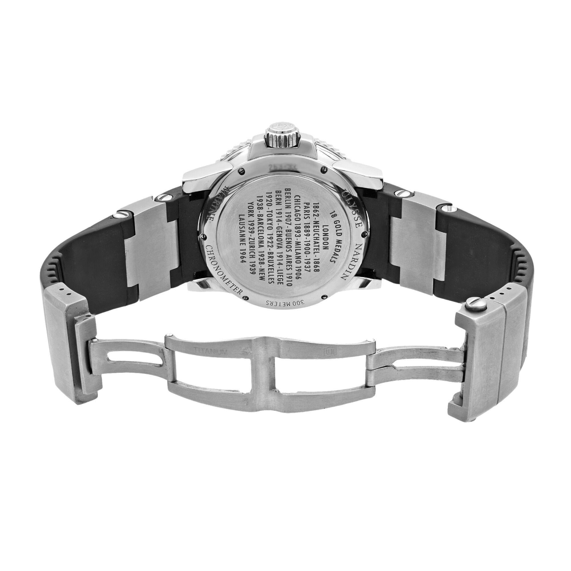Ulysse Nardin Marine Chronometer Stainless Steel Automatic Men's Watch 263-33 1