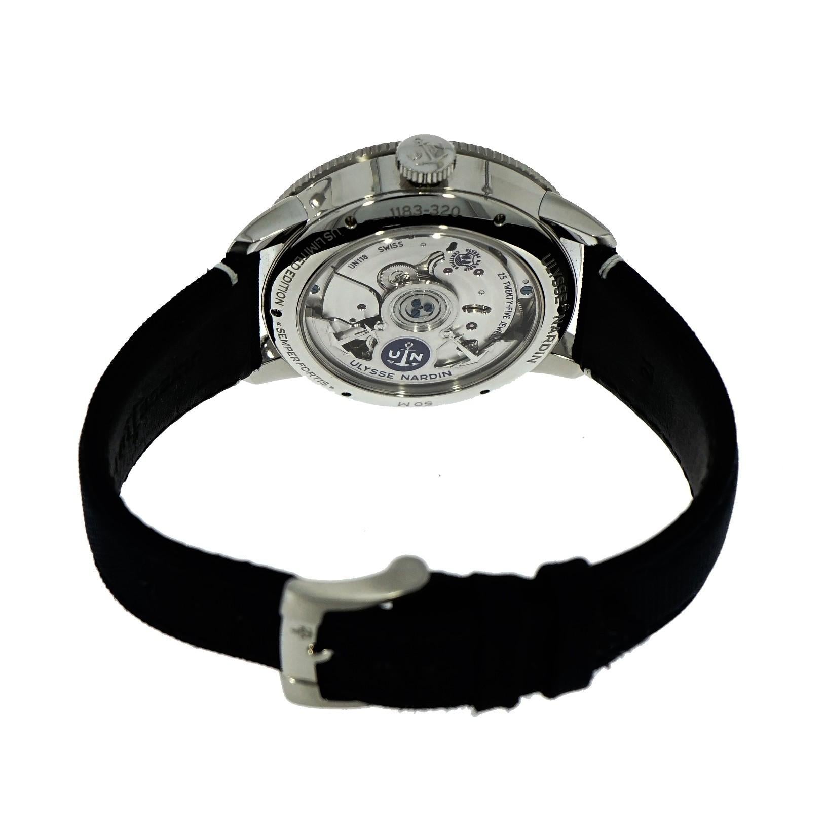 Ulysse Nardin Marine Chronometer Torpilleur Limited Edition 1183-320LE/40 In Excellent Condition In Greenwich, CT