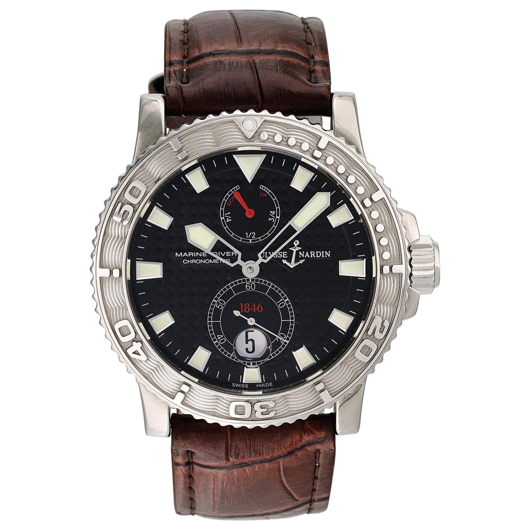 Ulysse Nardin Marine Diver 263-33 Men’s Watch Box Papers For Sale