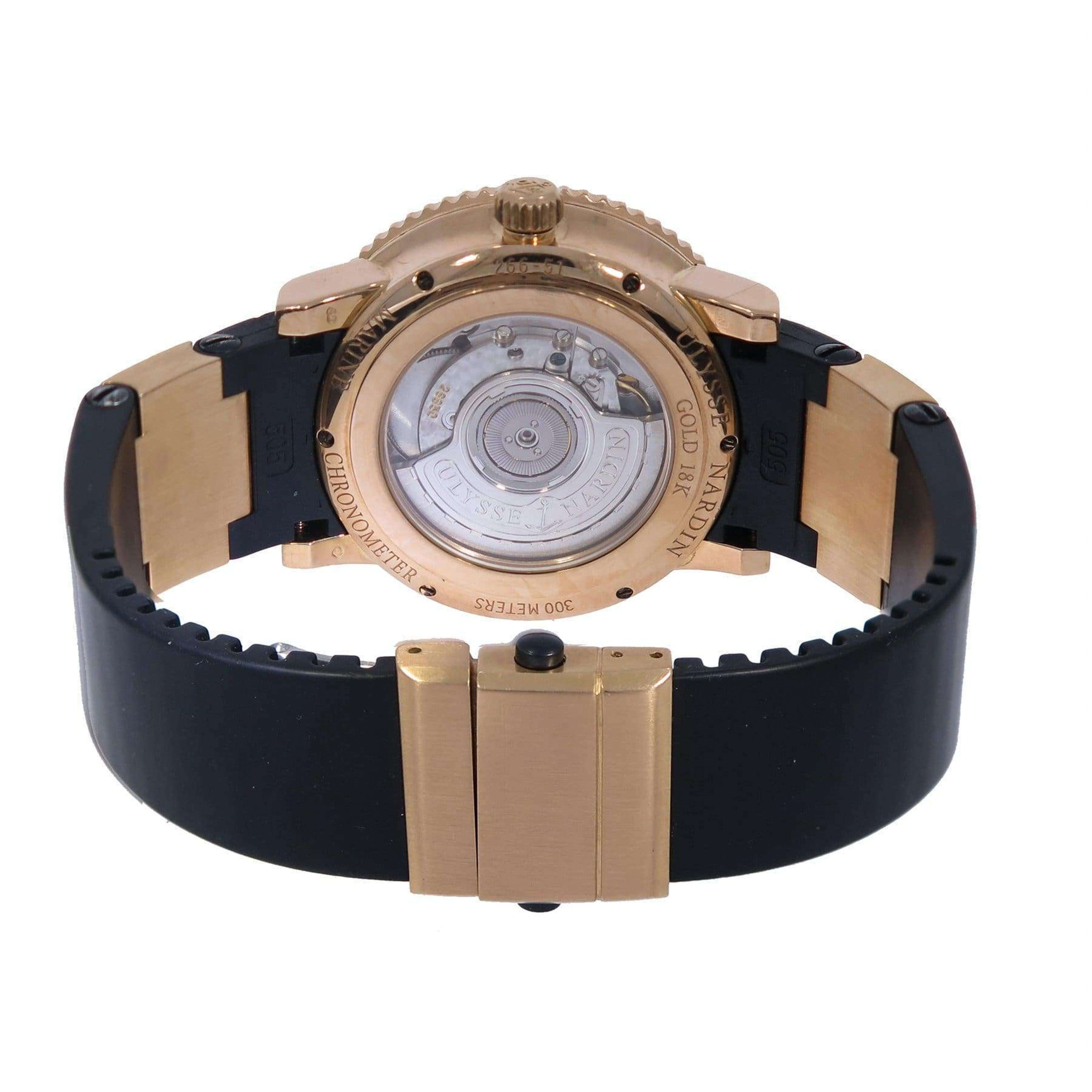 Modern Ulysse Nardin Marine Diver Rose Gold Watch