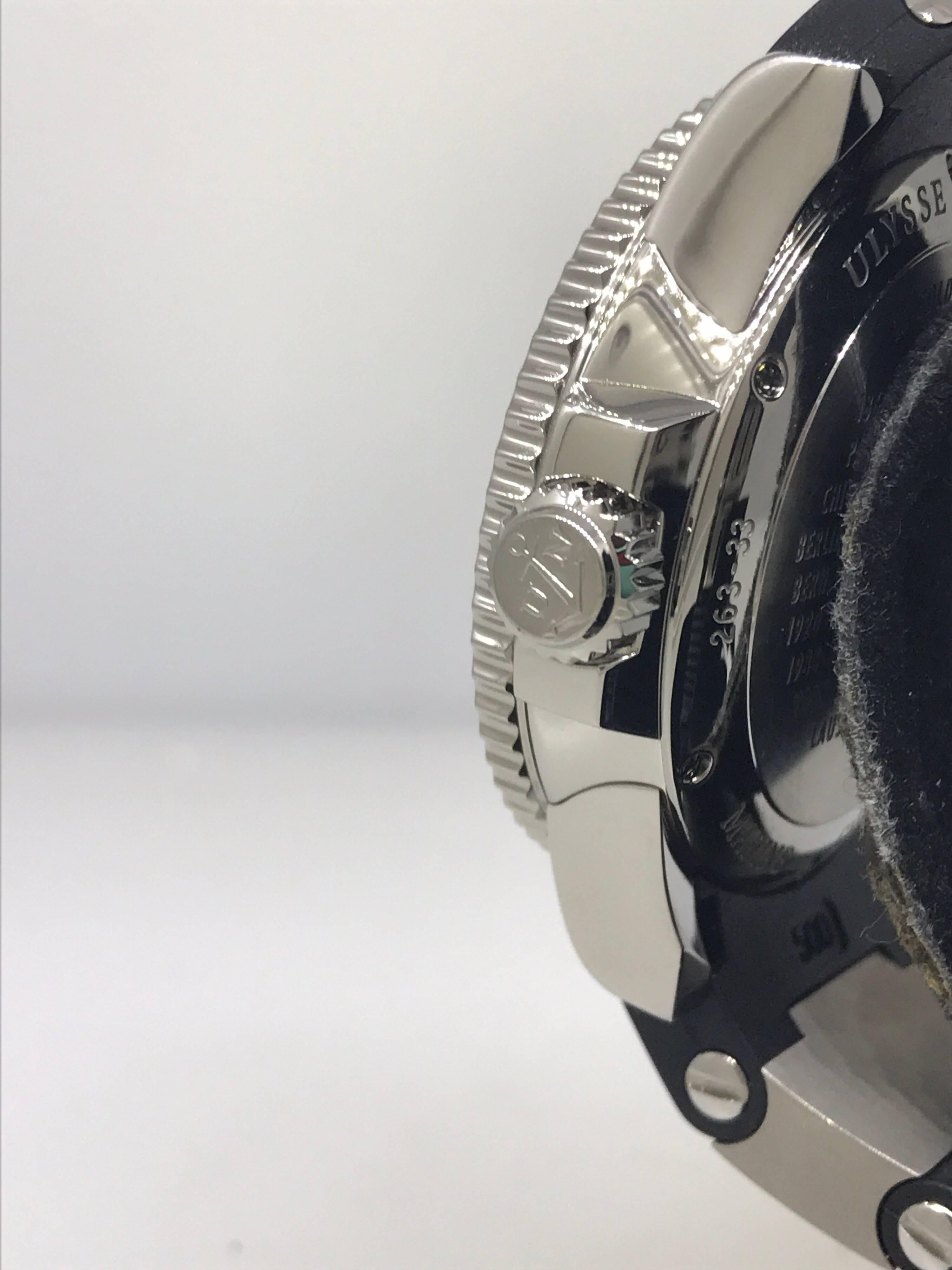 Ulysse Nardin Maxi Diver Black Dial Automatic Men's Watch 263-33-3/82 Brand New For Sale 1