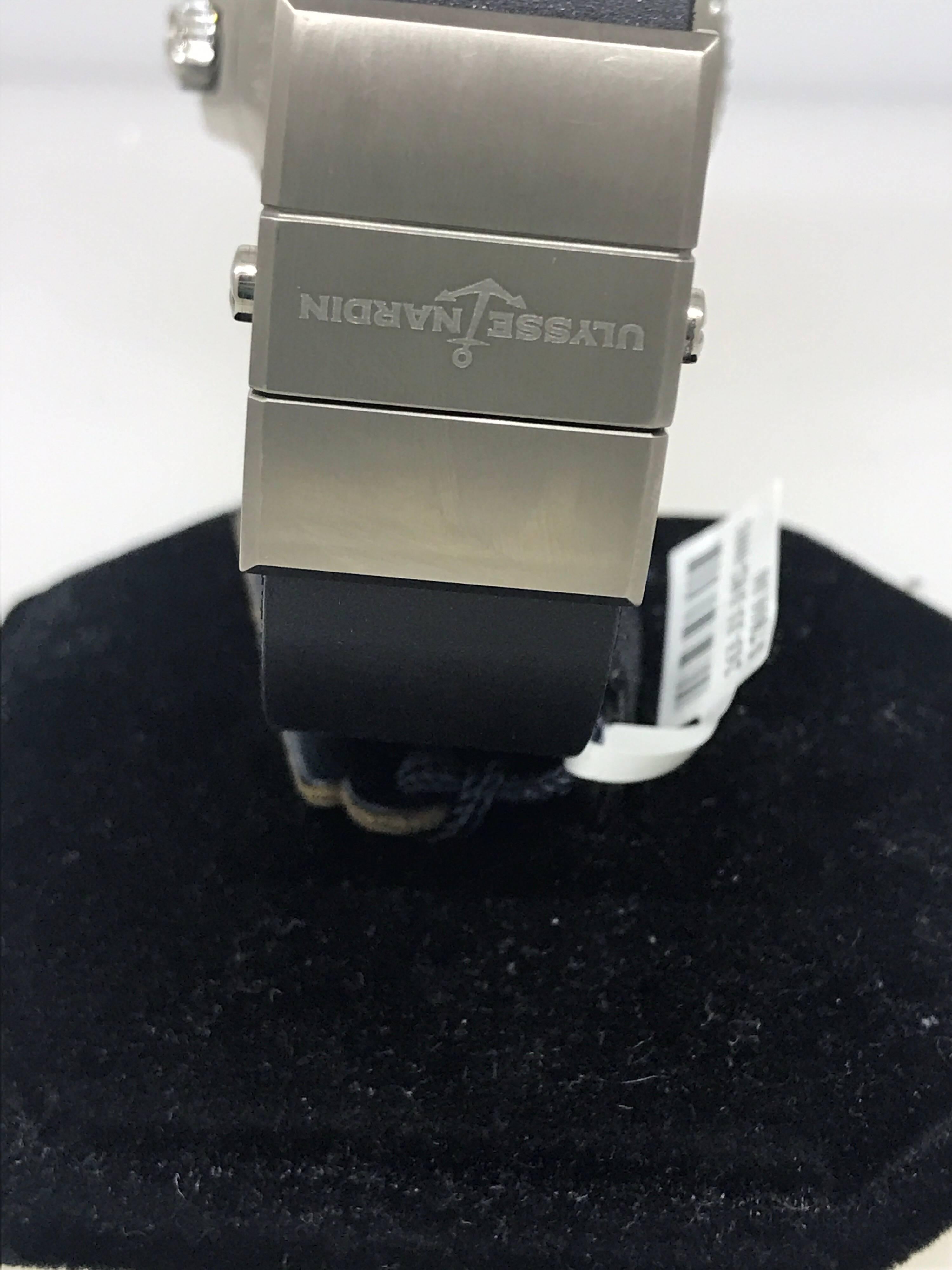 Ulysse Nardin Maxi Diver Black Dial Automatic Men's Watch 263-33-3/82 Brand New For Sale 3