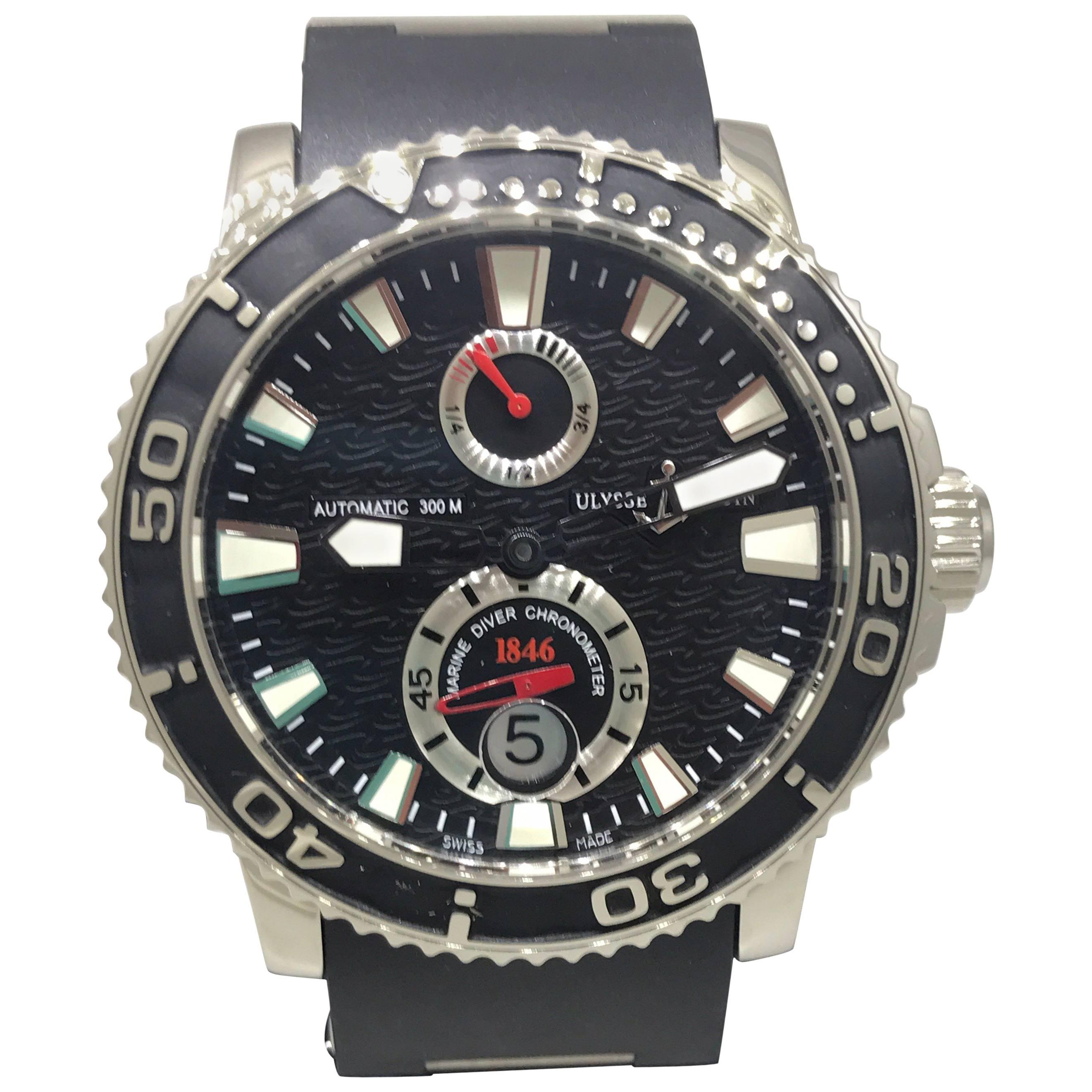 Ulysse Nardin Maxi Diver Black Dial Automatic Men's Watch 263-33-3/82 Brand New For Sale