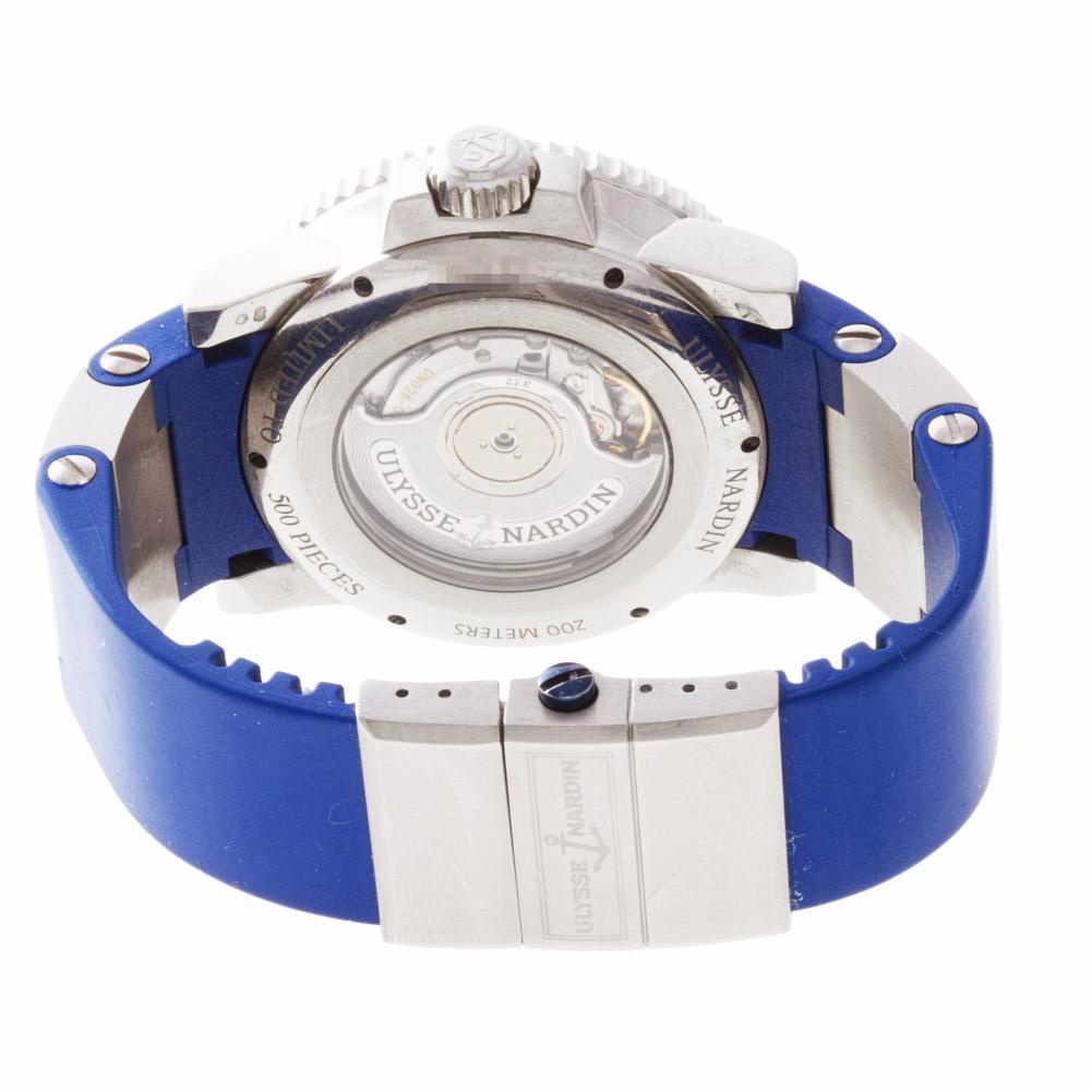 Ulysse Nardin Maxi Marine 260-32-3A, Blue Dial, Certified In Excellent Condition In Miami, FL
