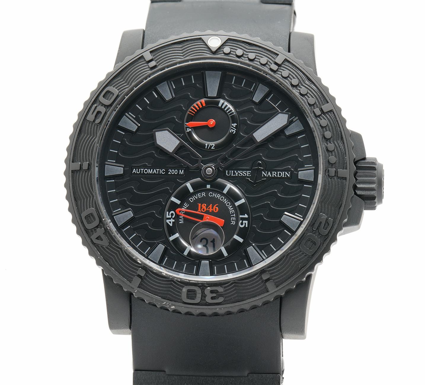 Ulysse Nardin Maxi Marine 263-38LE, Black Dial, Certified In Excellent Condition In Miami, FL