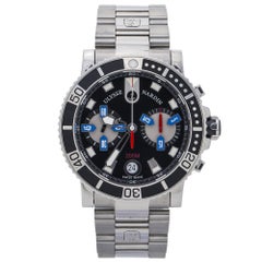 Used Ulysse Nardin Maxi Marine 8003-102 Chronograph Black Dial Men's Watch