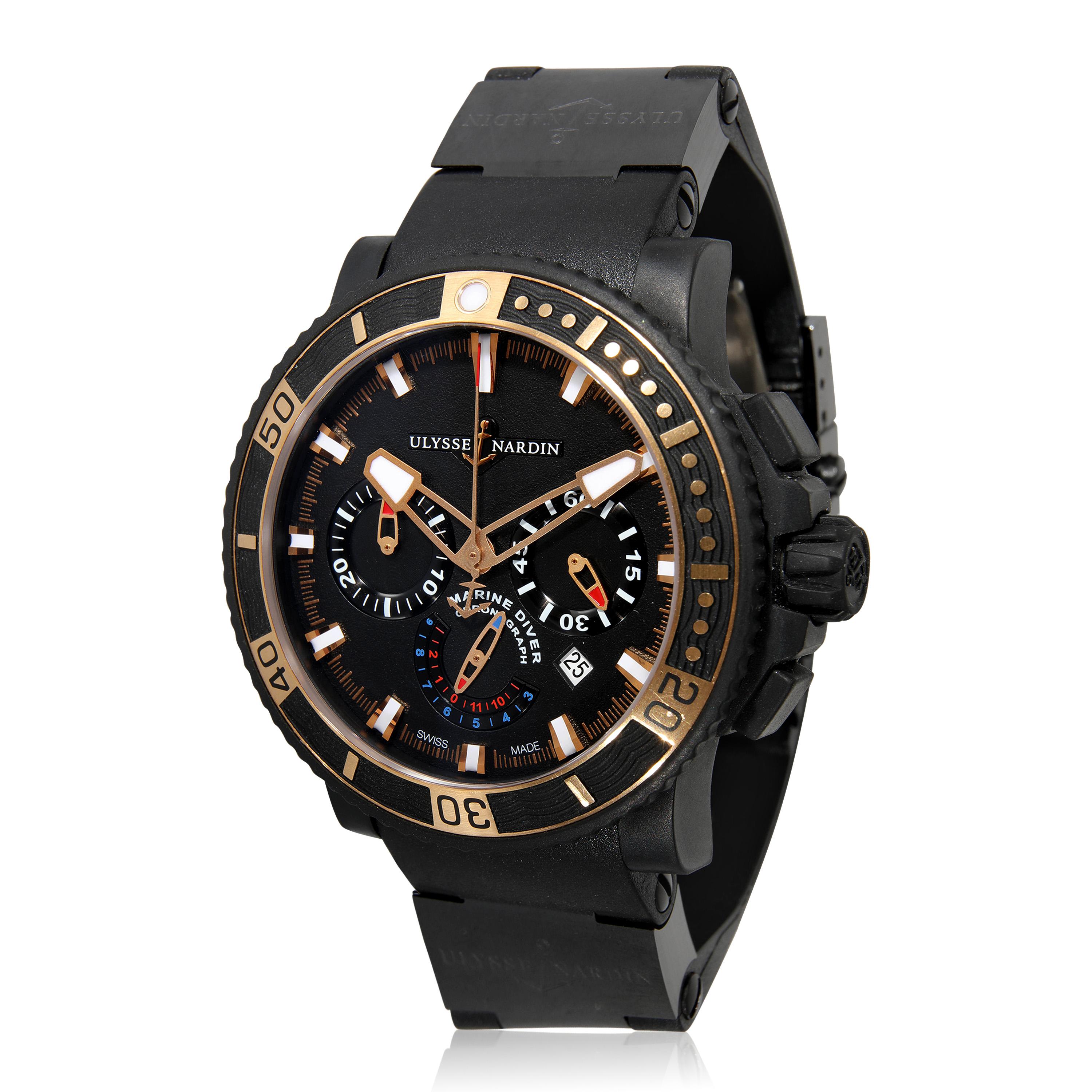Ulysse Nardin Maxi Marine Dive Black Sea 353-90-3C Men's Watch in  Stainless Ste

SKU: 131534

PRIMARY DETAILS
Brand: Ulysse Nardin
Model: Maxi Marine Dive Black Sea
Country of Origin: Switzerland
Movement Type: Mechanical: Automatic/Kinetic
Year of