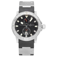 Ulysse Nardin Maxi Marine Diver Stahl schwarzes Zifferblatt Herrenuhr 263-33-3/92