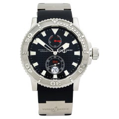 Ulysse Nardin Maxi Marine Diver Steel Black Dial Automatic Men Watch 263-33-3/92