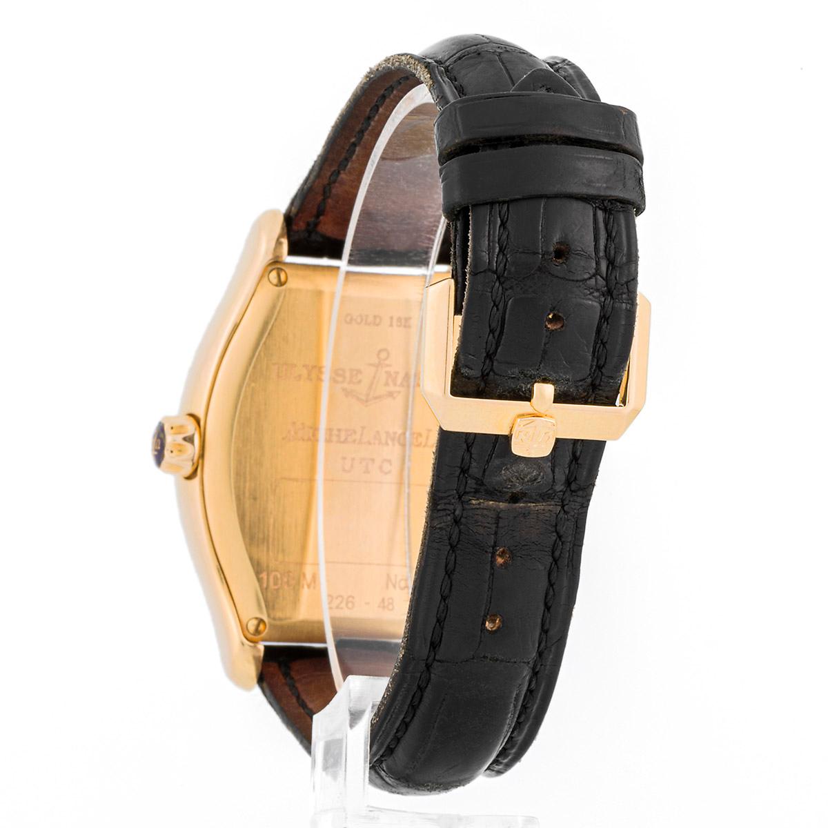 Ulysse Nardin Michelangelo Utc Dual Time 18K mens watch For Sale 1