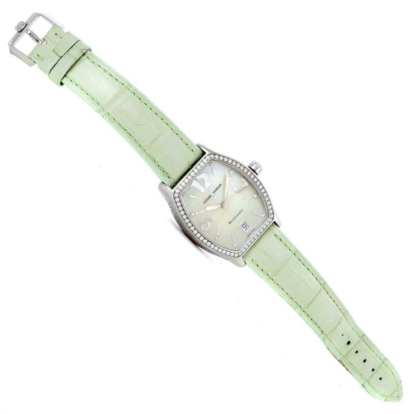 Ulysse Nardin Michelangelo Midsize Steel Diamond Watch 113-48 2