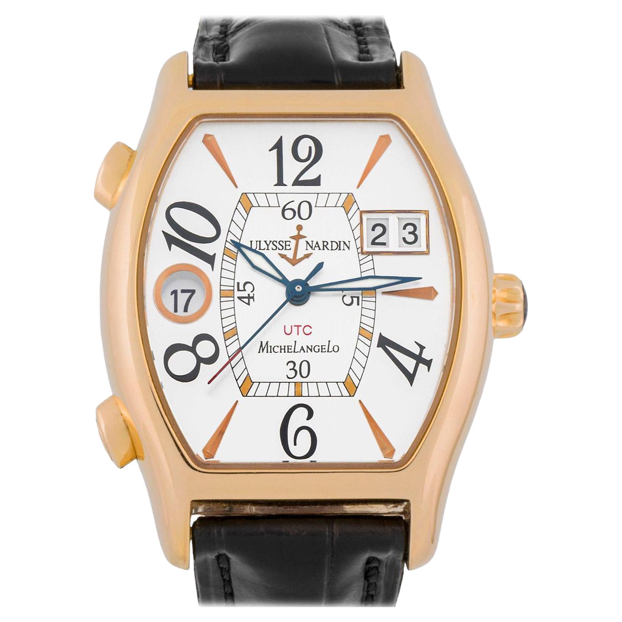 Reloj Ulysse Nardin Michelangelo Utc Dual Time 18K para hombre