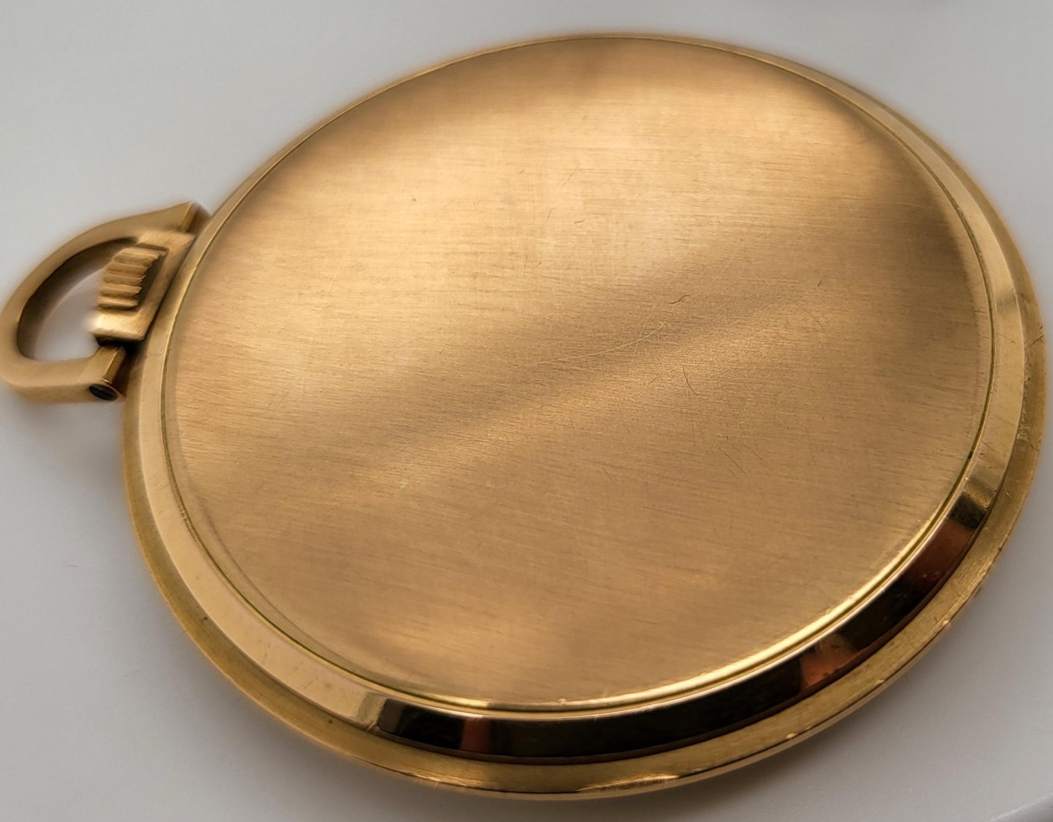 Ulysse Nardin Montre de poche en or 18 carats en vente 8