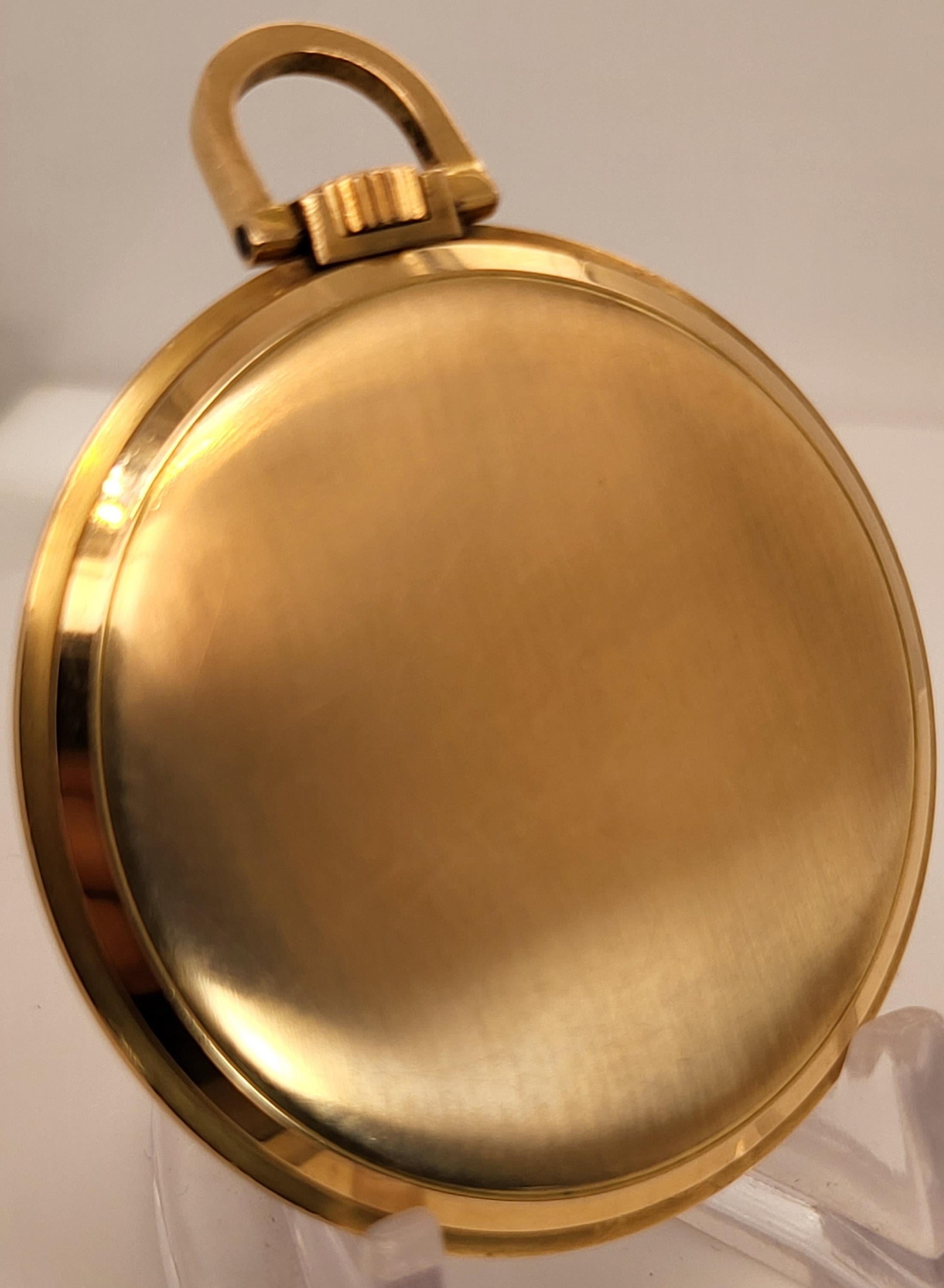 Ulysse Nardin Pocket Watch 18k Gold For Sale 7