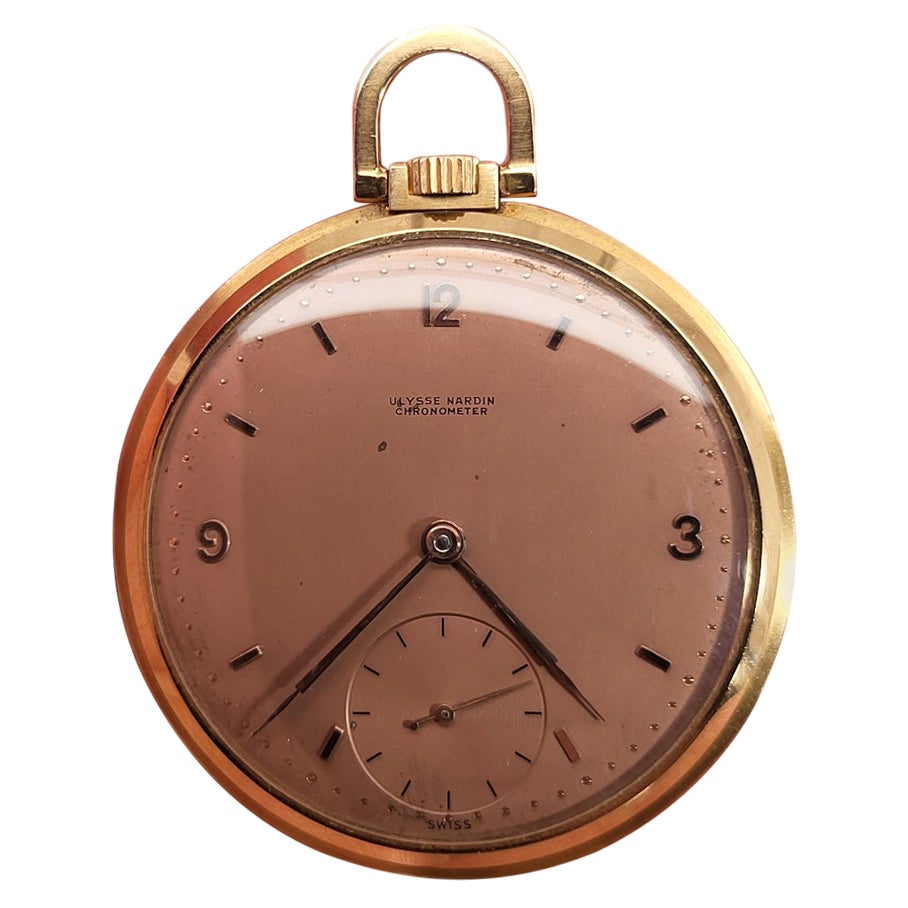 Ulysse Nardin Montre de poche en or 18 carats