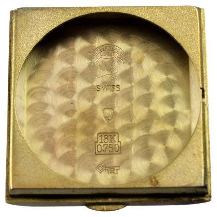 Ulysse Nardin Rose Gold Art Deco Original Crystal and Crown Manual Watch For Sale 12