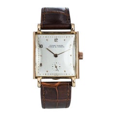 Ulysse Nardin Rose Gold Art Deco Original Crystal and Crown Manual Watch