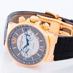 Ulysse Nardin Rose gold Maxi Marine Chronograph Automatic Wristwatch