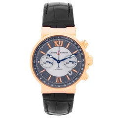 Ulysse Nardin Rose gold Maxi Marine Chronograph Automatic Wristwatch