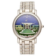 Ulysse Nardin San Marco 130-77-9 Cloisonne Dial 18K White Gold Watch