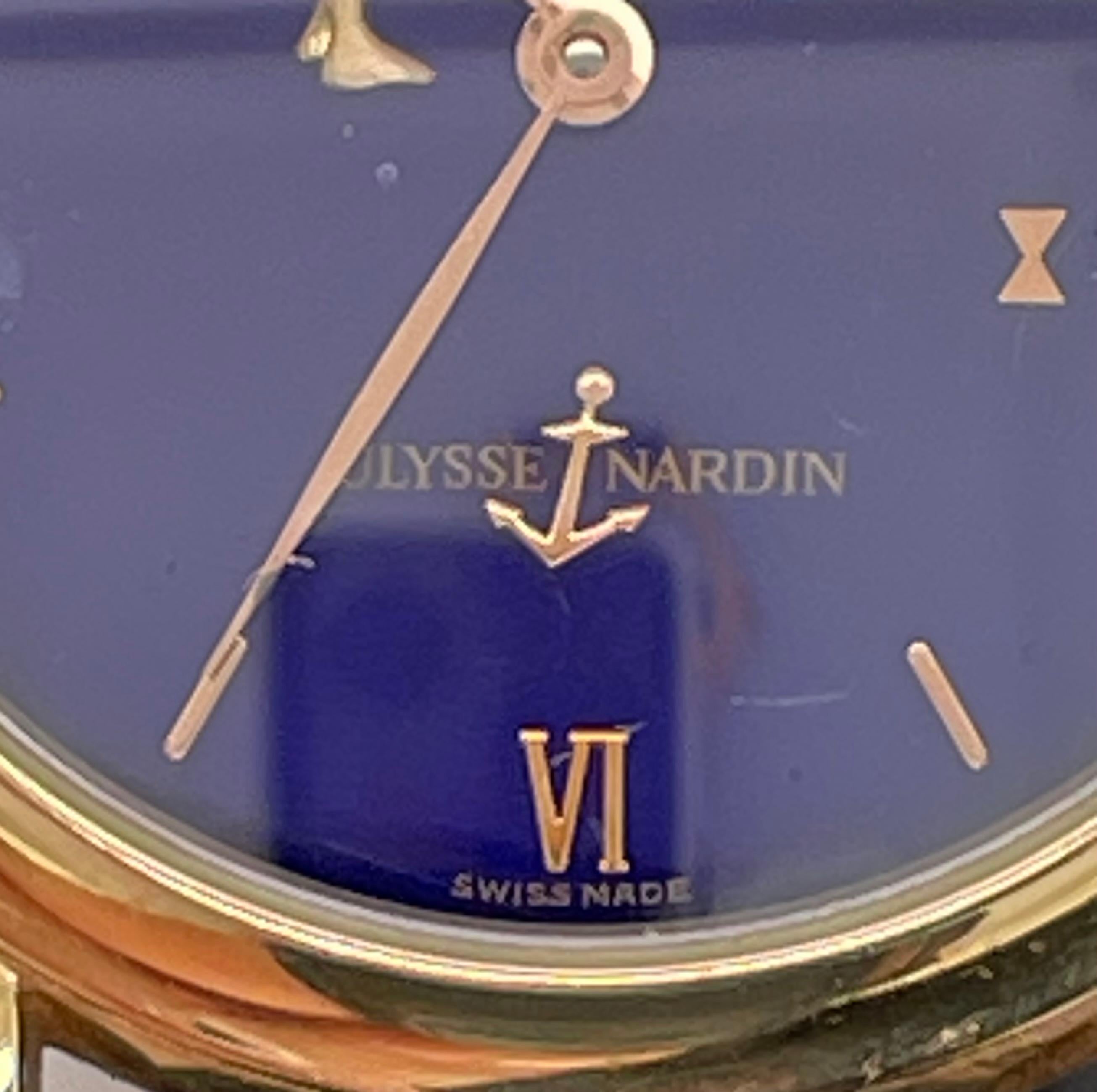 ULYSSE NARDIN San Marco Hour Striker 18K Gold For Sale 12