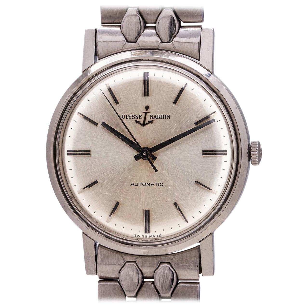 Ulysse Nardin Stainless Steel Automatic wristwatch Ref 10528/1, circa 1960s