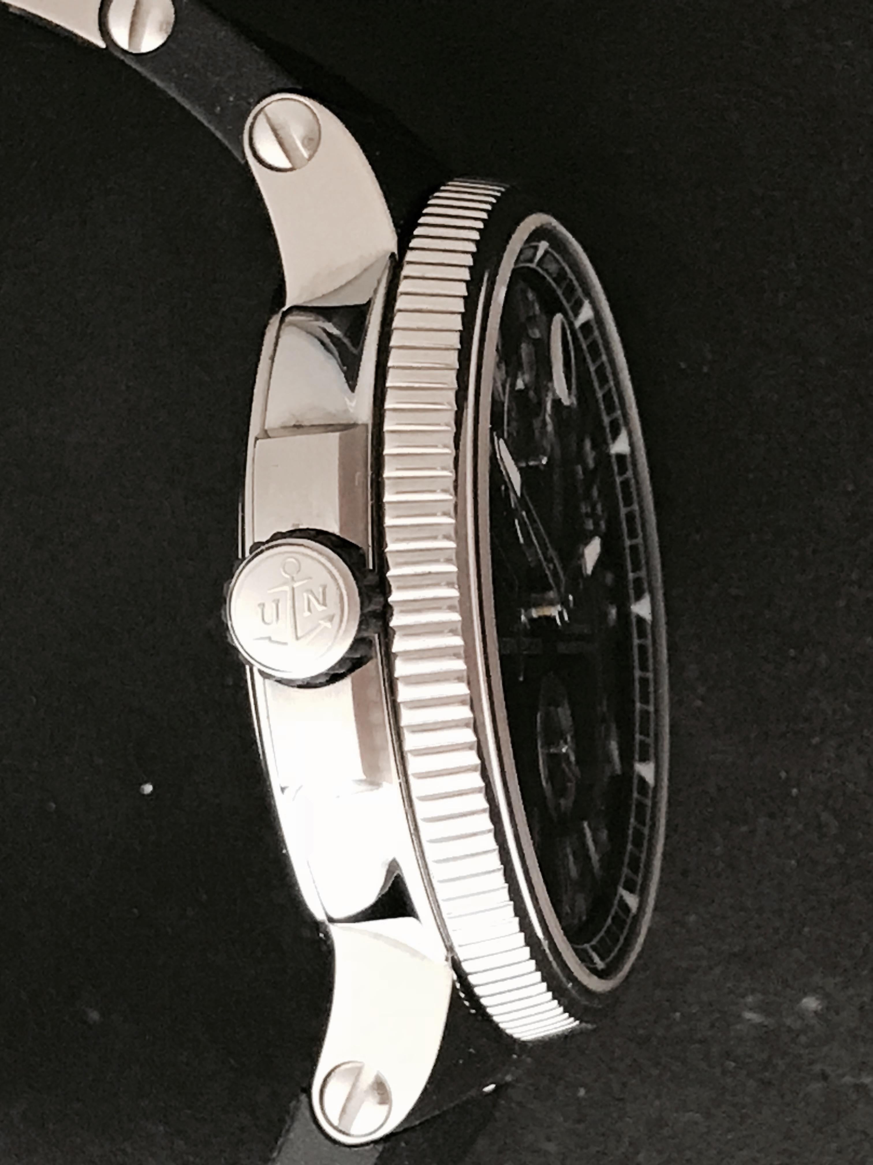 Ulysse Nardin Stainless Steel Marine Chronometer Power Reserve Wristwatch In Excellent Condition In Dallas, TX