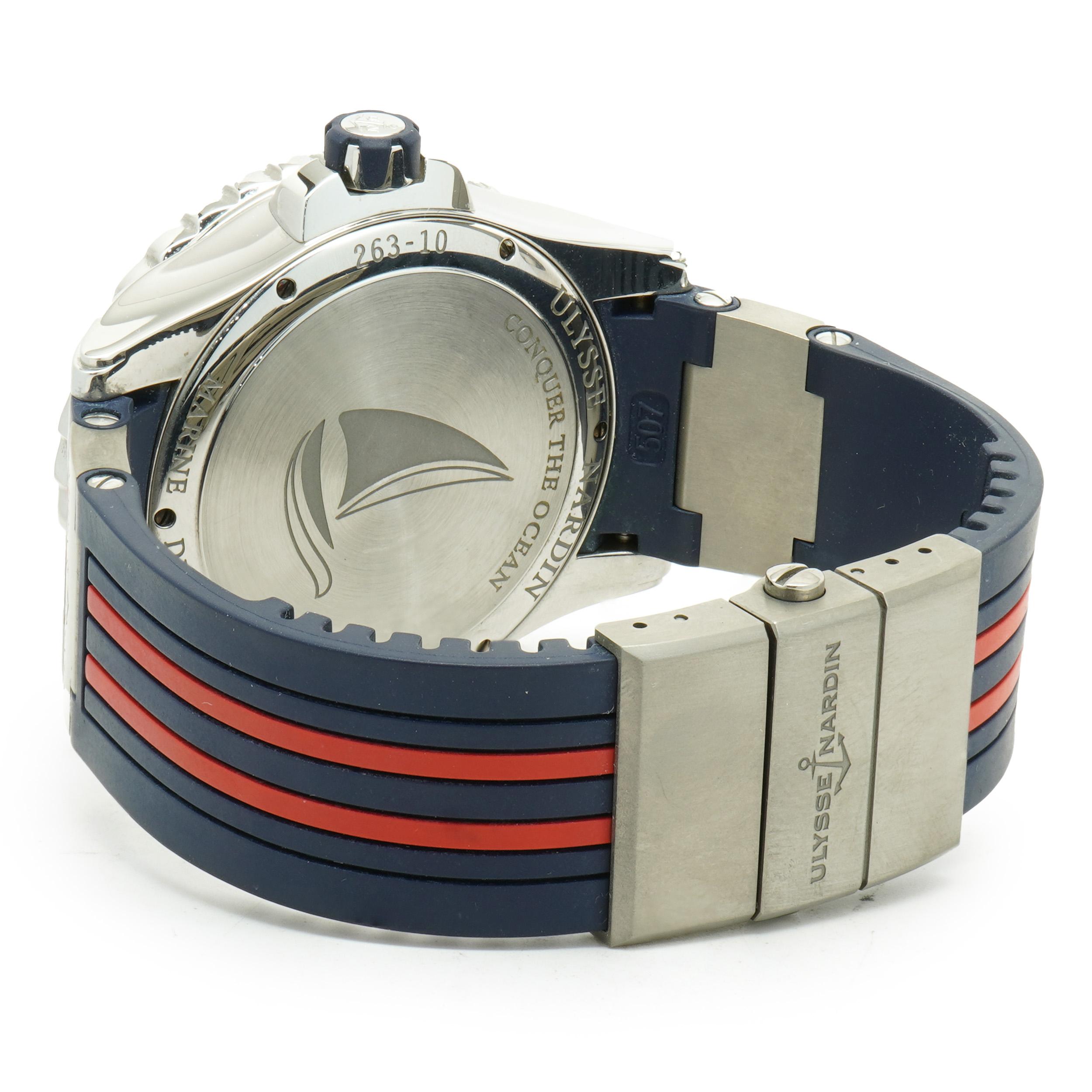 Ulysse Nardin Stainless Steel Maxi Marine Diver In Excellent Condition In Scottsdale, AZ