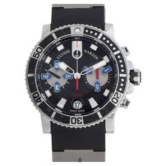 Used Ulysse Nardin Ulysee Nardin Maxi Marine Diver Chronograph Watch 8003-102-3-02