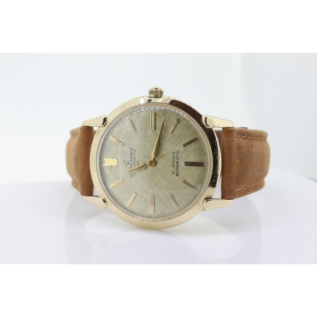 Orologio Ulysse Nardin. Oro giallo 14k Cronometro Manuale Svizzero Automatico Rotondo in vendita 2