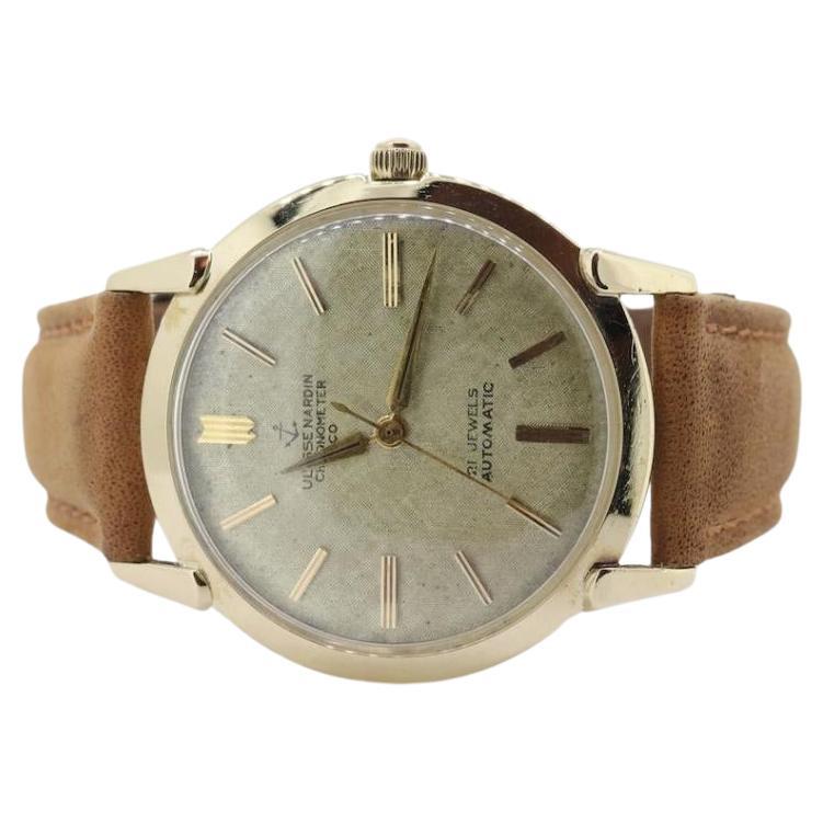 Reloj Ulysse Nardin. Oro Amarillo 14k Cronómetro Suizo Manual Automático Redondo
